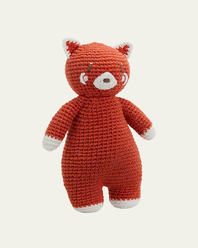 Kid's Rusty Panda Crotchet Rattle Toy